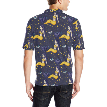 Pisces Pattern Print Design A04 Men Polo Shirt