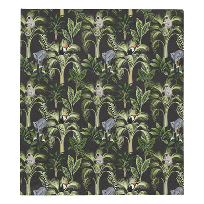 Rainforest Pattern Print Design RF05 Premium Quilt