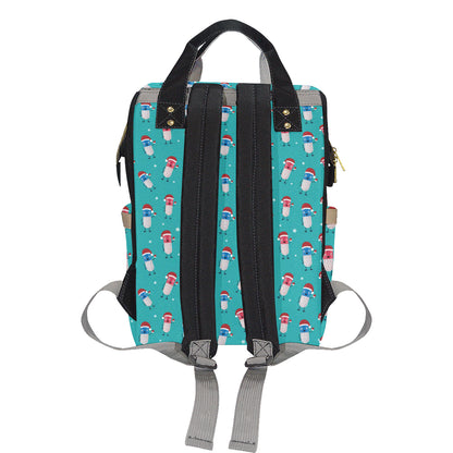 Pill Pattern Print Design A03 Diaper Bag Backpack