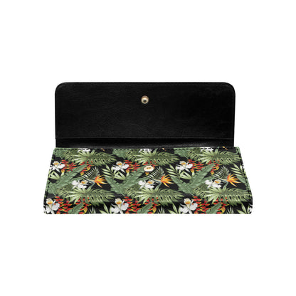 Bird Of Paradise Pattern Print Design 02 Women's Trifold Wallet