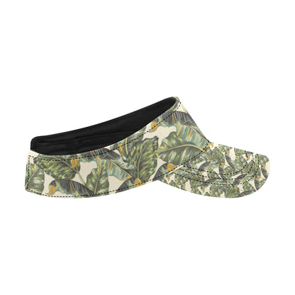 Banana Leaf Pattern Print Design 04 Unisex Sun Visor