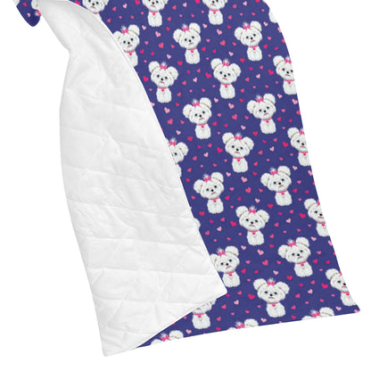 Maltese Pattern Print Design 02 Premium Quilt