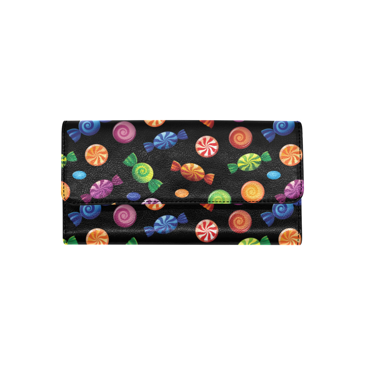Candy Pattern Print Design 01 Women's Trifold Wallet