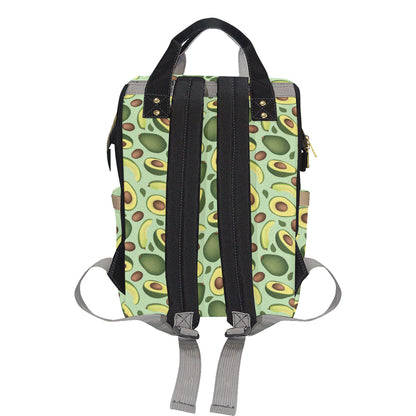 Avocado Pattern Print Design AC01 Diaper Bag Backpack