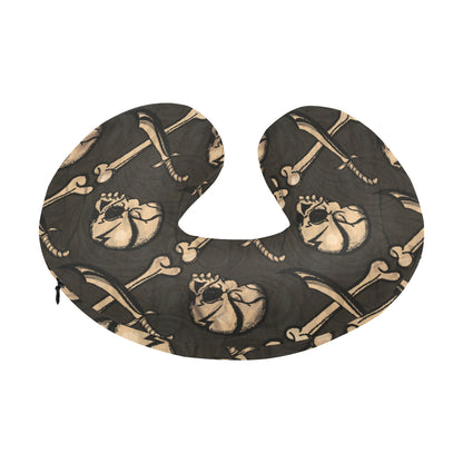 Pirate Pattern Print Design A03 U-Shaped Travel Neck Pillow