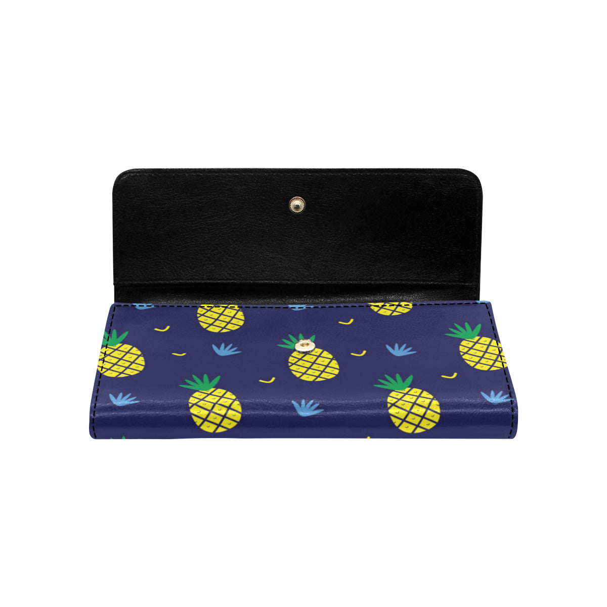 Pineapple Pattern Print Design A01 Women's Trifold Wallet