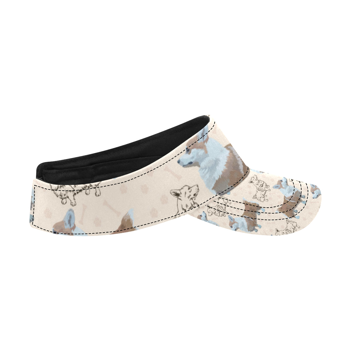 Pembroke Welsh Corgis Pattern Print Design A03 Unisex Sun Visor