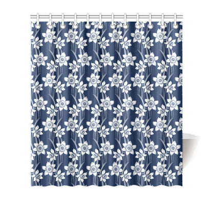 Daffodils Pattern Print Design DF09 Shower Curtain