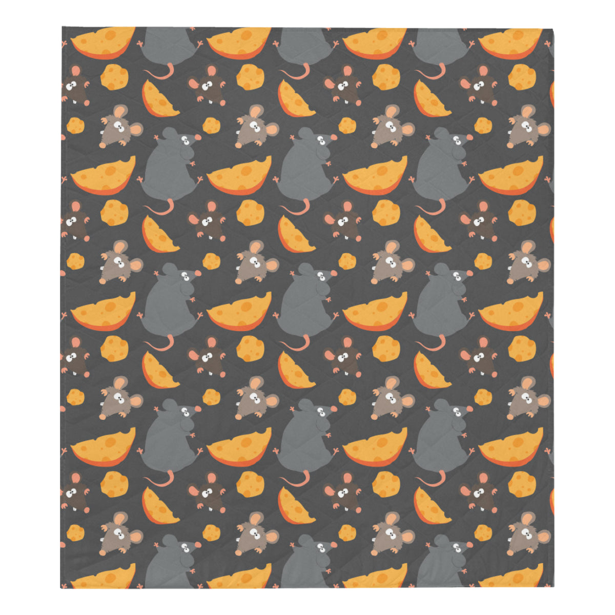 Rat Pattern Print Design 04 Premium Quilt