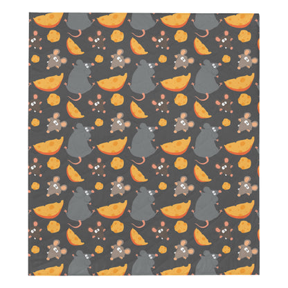 Rat Pattern Print Design 04 Premium Quilt