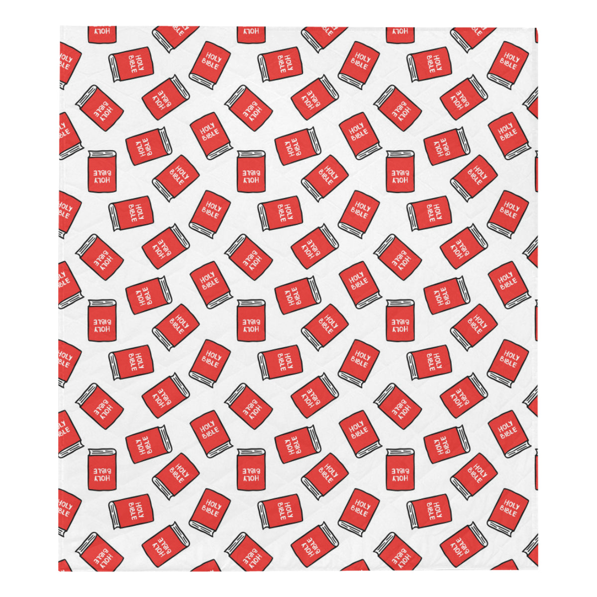 Bible Pattern Print Design 03 Premium Quilt