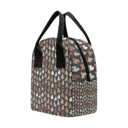 Alpaca Cute Design Themed Print Insulated Lunch Bag