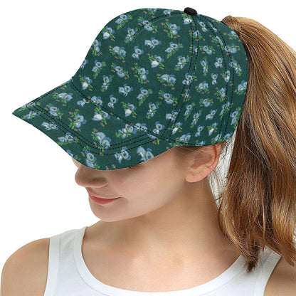 Koala Blue Design Print Snapback Cap