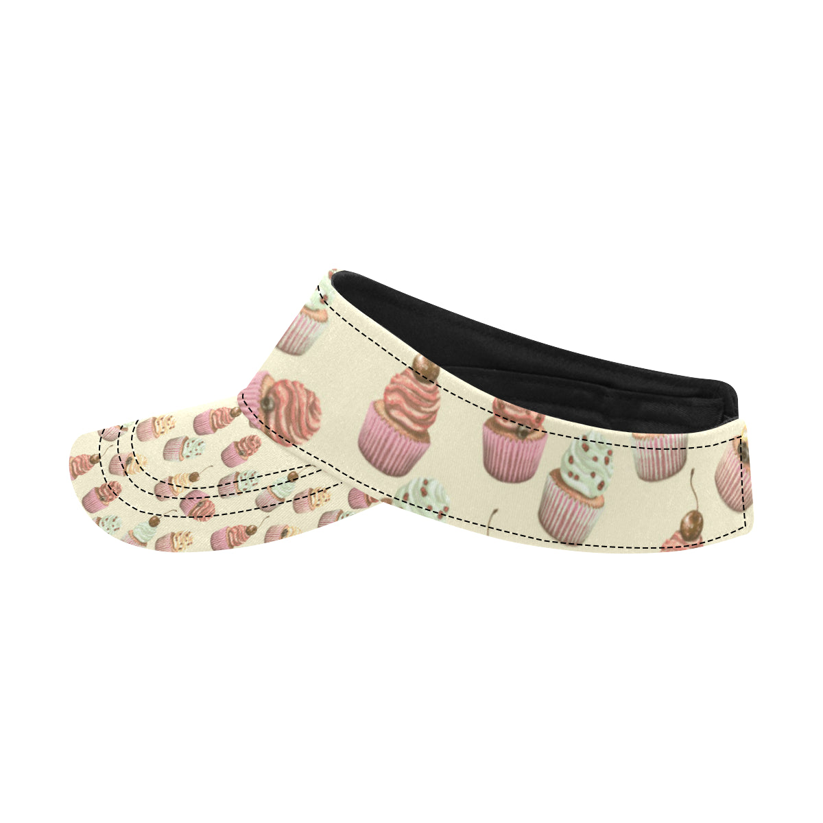 Cupcake Pattern Print Design 04 Unisex Sun Visor