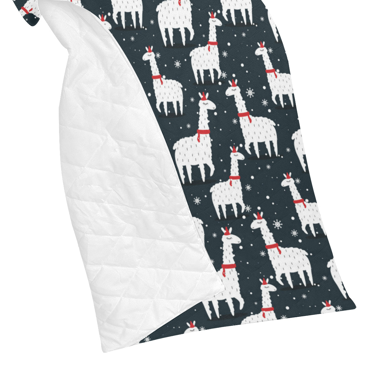 Alpaca Pattern Print Design 04 Premium Quilt