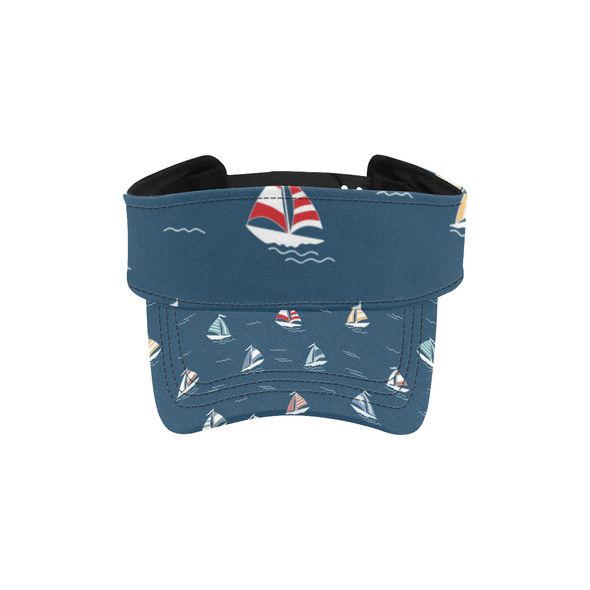 Sailing Ships Pattern Print Design A02 Unisex Sun Visor