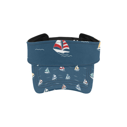 Sailing Ships Pattern Print Design A02 Unisex Sun Visor