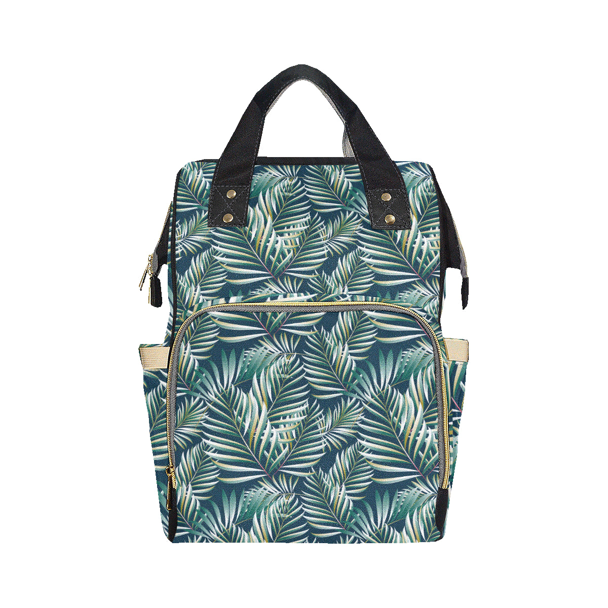 Sun Spot Tropical Palm Leaves hower Curtain Diaper Bag Backpack