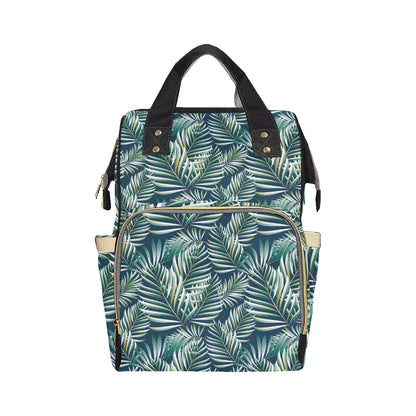 Sun Spot Tropical Palm Leaves hower Curtain Diaper Bag Backpack