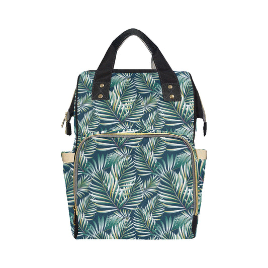Sun Spot Tropical Palm Leaves hower Curtain Diaper Bag Backpack