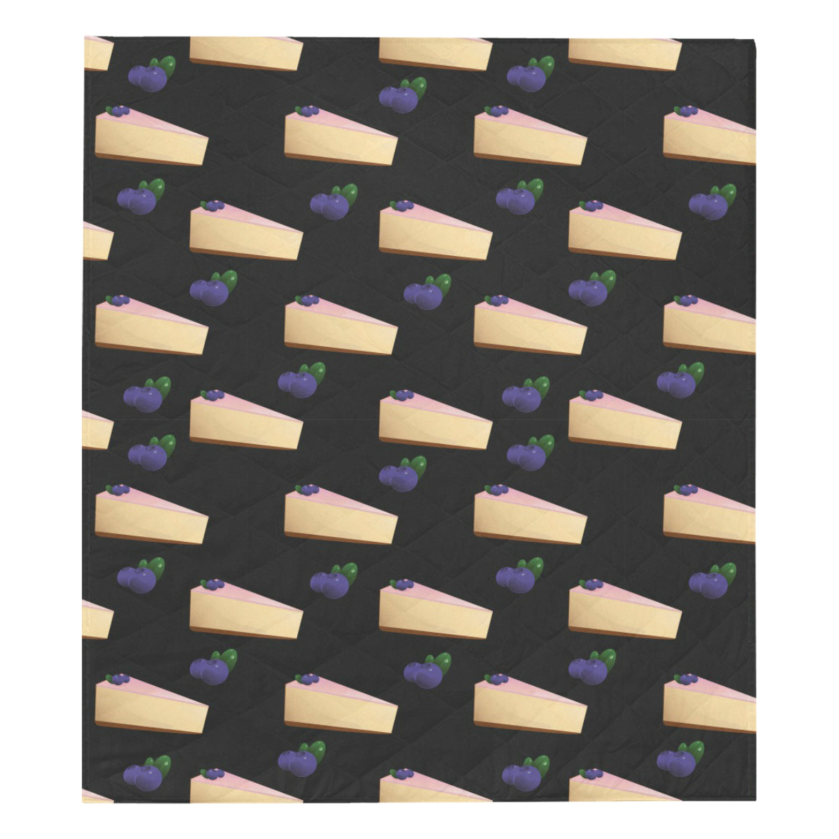 Cheesecake blueberry Pattern Print Design CK01 Premium Quilt