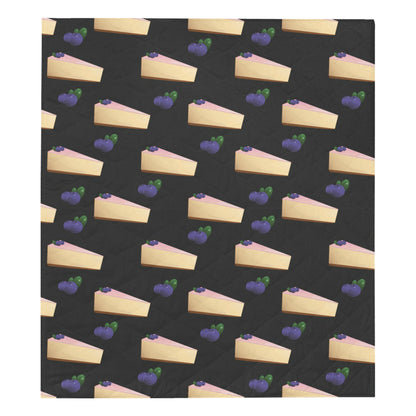Cheesecake blueberry Pattern Print Design CK01 Premium Quilt