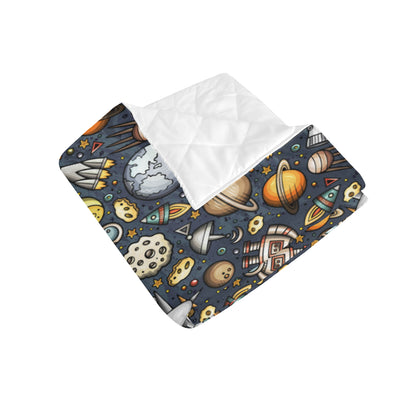 Space Pattern Print Premium Quilt