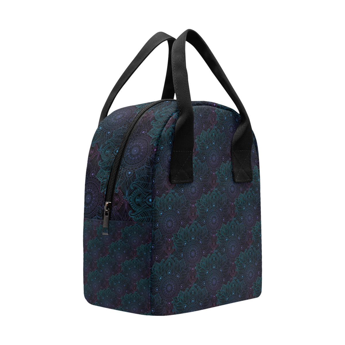 Boho Floral Mandala Insulated Lunch Bag