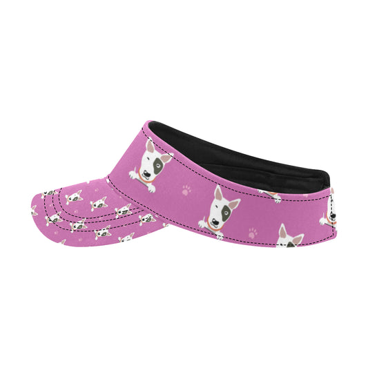 Bull Terrier Happy Print Pattern Unisex Sun Visor