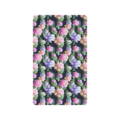 Lotus Flower Print Design Rubber Doormat