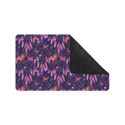 Dream catcher neon Rubber Doormat