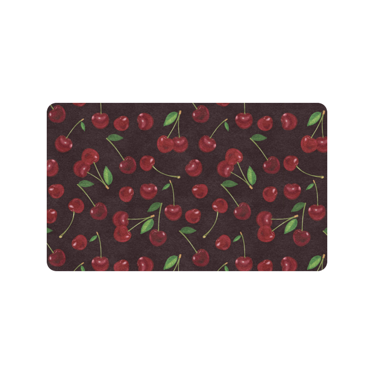 Cherry Fresh Pattern Rubber Doormat
