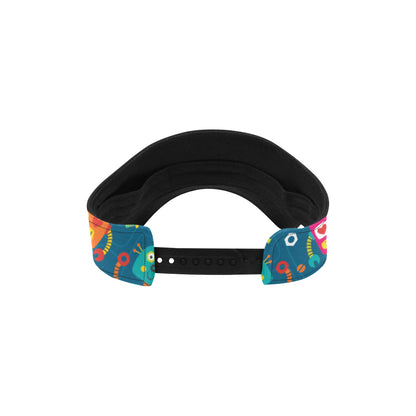 Robot Pattern Print Design A04 Unisex Sun Visor