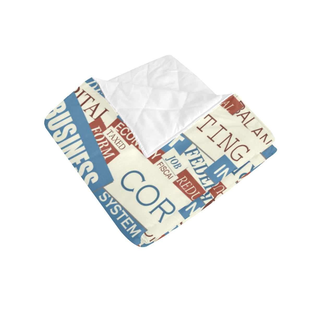 Accounting Financial Pattern Print Design 01 Premium Quilt