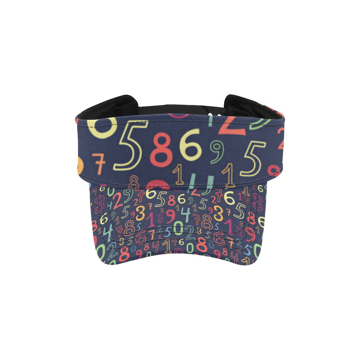Number Pattern Print Design A01 Unisex Sun Visor
