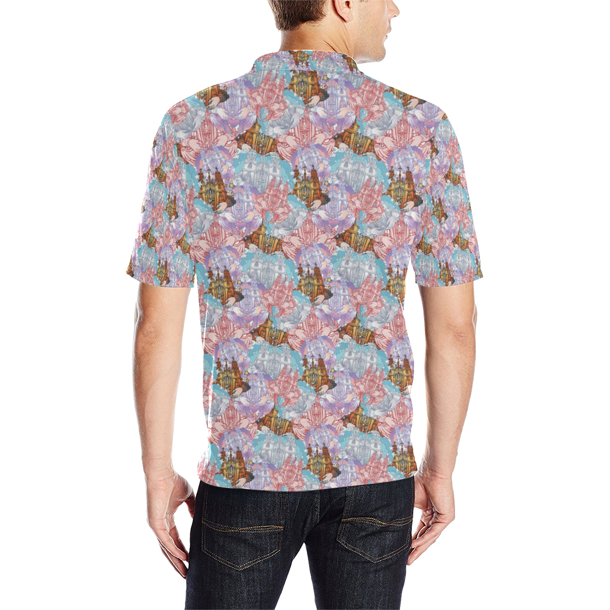 Christian Pattern Print Design 03 Men Polo Shirt