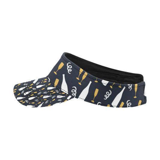 Champagne Pattern Print Design 01 Unisex Sun Visor