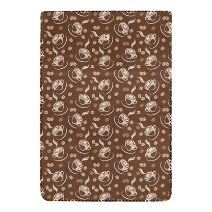 Coffee Pattern Print Design 03 Women's Trifold Wallet