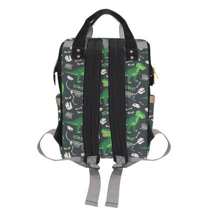 T Rex Pattern Print Design A05 Diaper Bag Backpack
