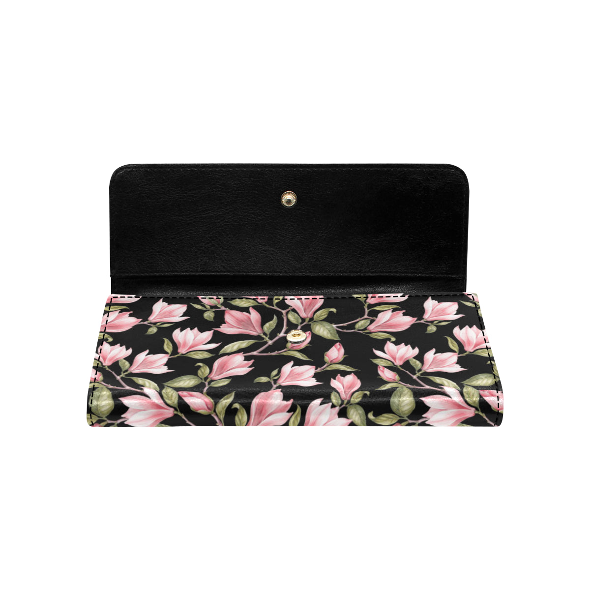 Magnolia Pattern Print Design MAG03 Women's Trifold Wallet