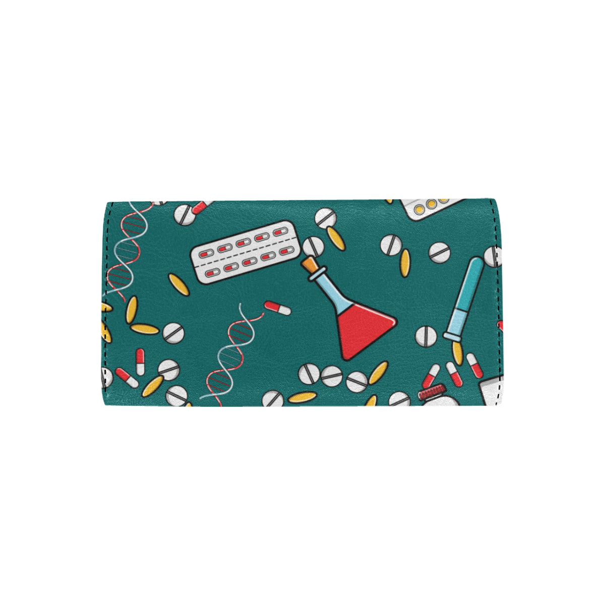 Nurse Pattern Print Design A05 Women's Trifold Wallet