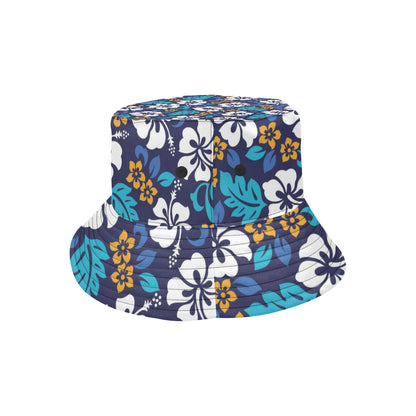 Hibiscus Pattern Print Design HB030 Unisex Bucket Hat