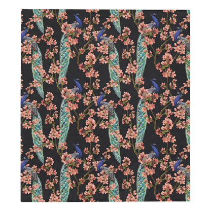 Peacock Pattern Print Design A01 Premium Quilt