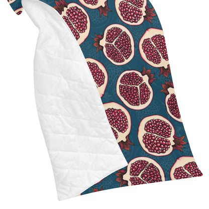 Pomegranate Pattern Print Design PG02 Premium Quilt
