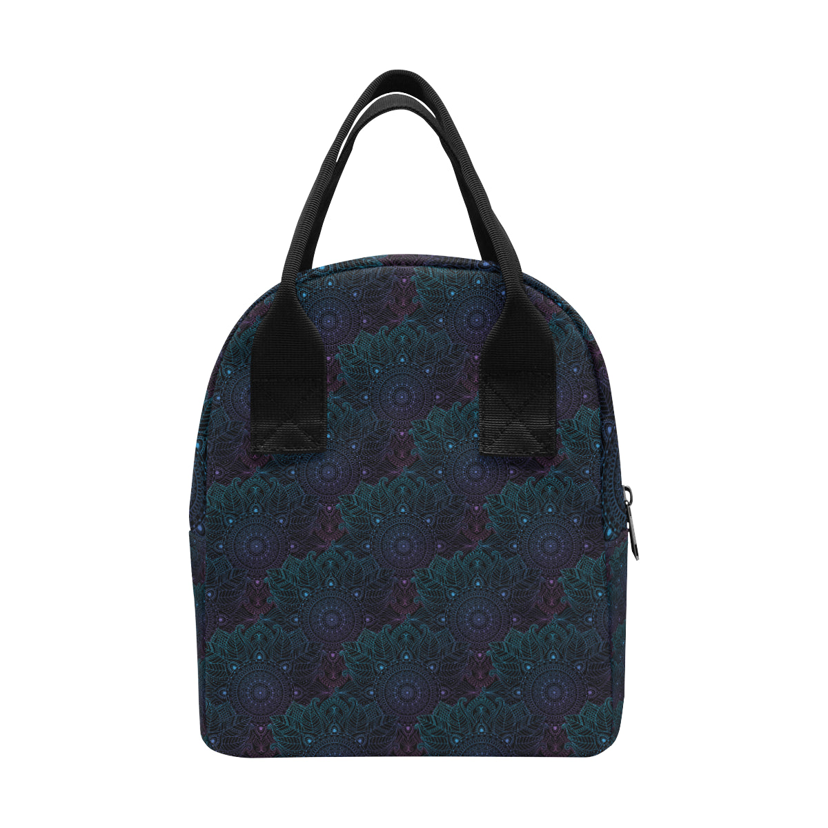 Boho Floral Mandala Insulated Lunch Bag