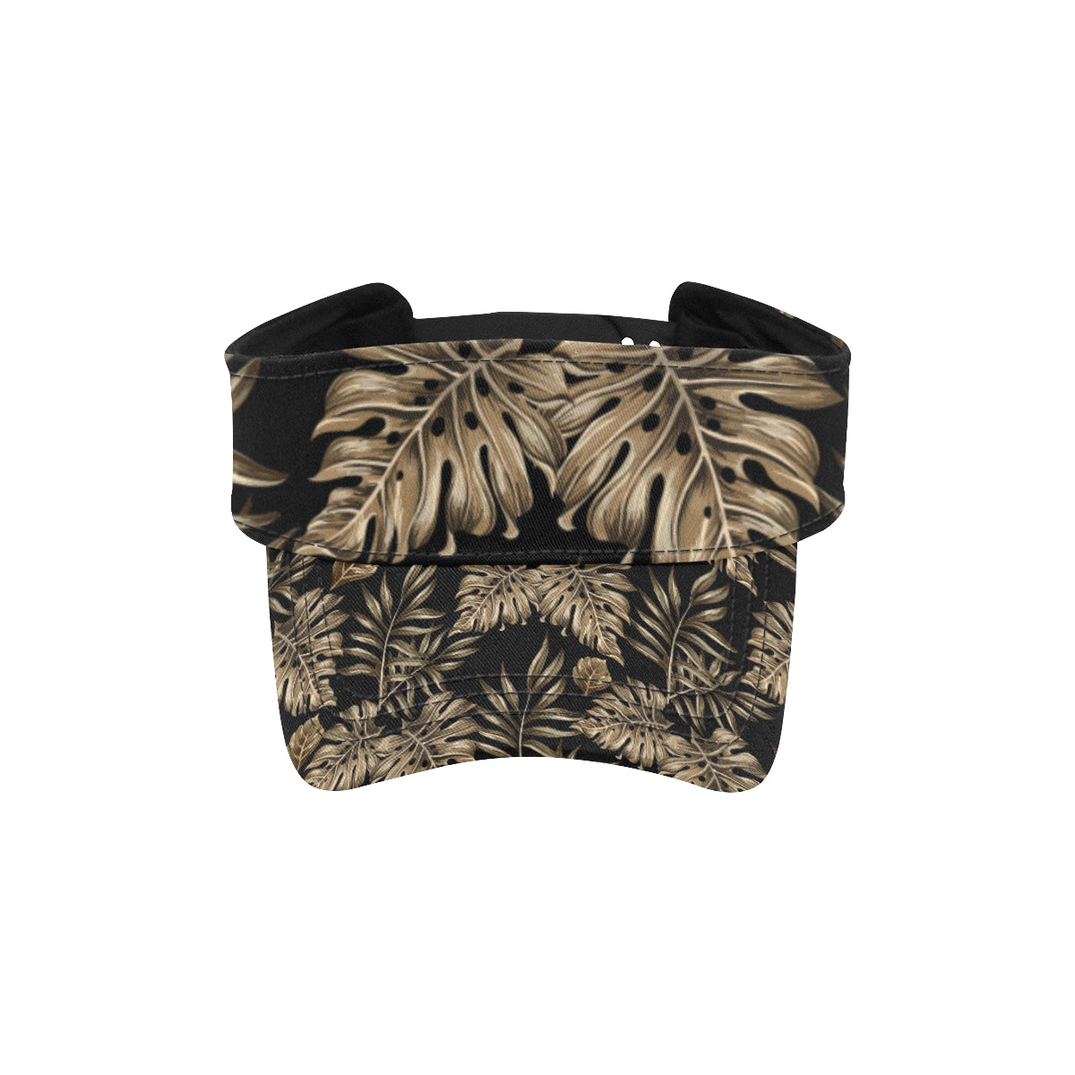 Brown Tropical Palm Leaves Unisex Sun Visor