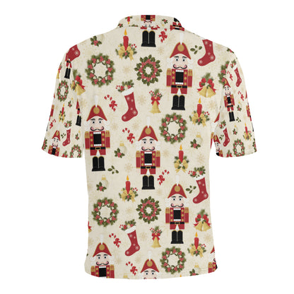 Nutcracker Pattern Print Design A01 Men Polo Shirt