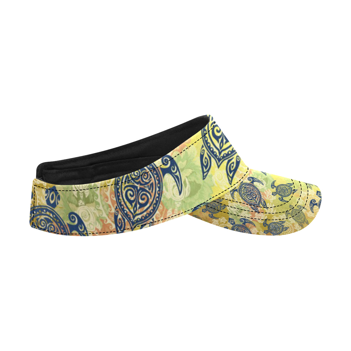 Hawaiian Turtle Tribal Design Print Unisex Sun Visor