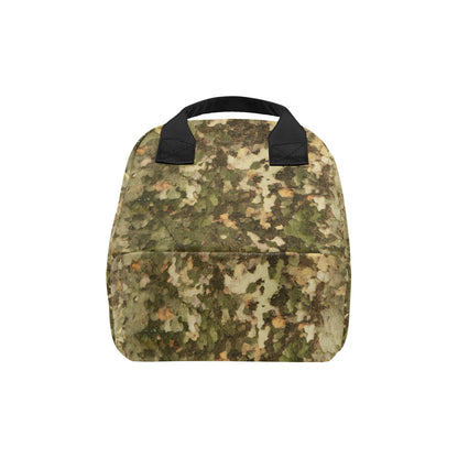 Camo Realistic Tree Texture Print Insulated Lunch Bag