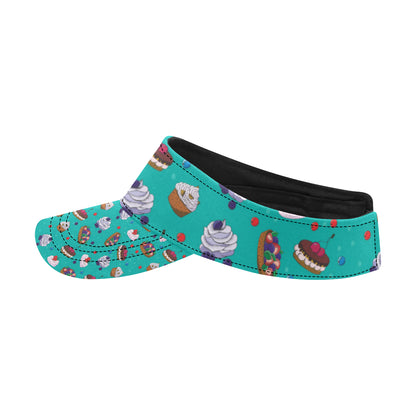 Cake Pattern Print Design 07 Unisex Sun Visor